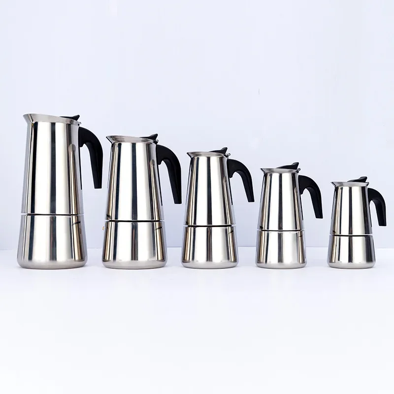 Explosions Stainless Steel Mocha Pot European Coffee Cup Portable Electric Coffee Pot Spot Wholesale