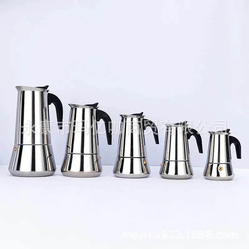 Explosions Stainless Steel Mocha Pot European Coffee Cup Portable Electric Coffee Pot Spot Wholesale