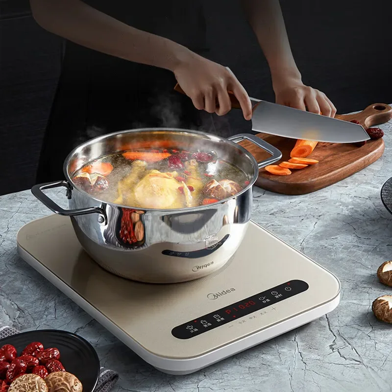 Midea Induction Cooker 2200W High Power Home Cooktop Built-in Timer Hotpot Cooker C22-Micca708 220V