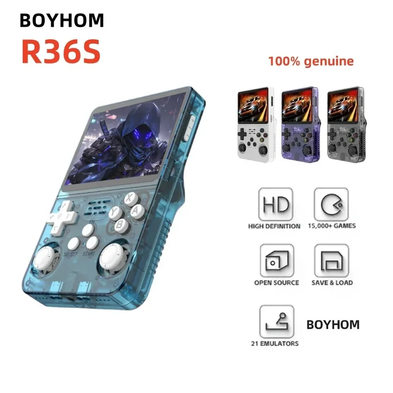 ARKOS R36S Retro Handheld Video Game Console Linux System 3.5 Inch IPS Screen Portable Pocket Video Player