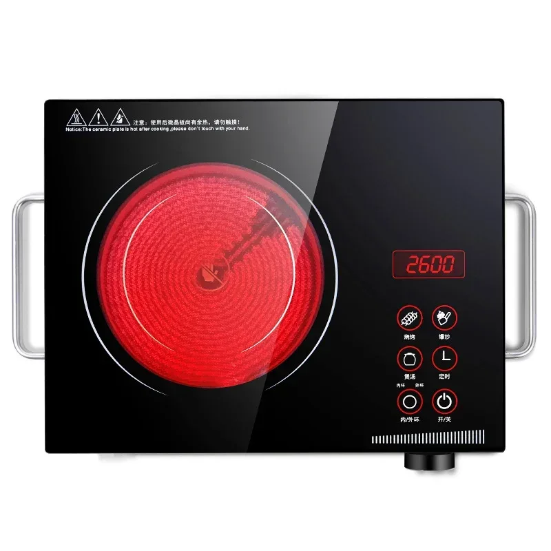 Electric ceramic stove for home cooking, barbecue, hot pot, tea making, intelligent induction cooker