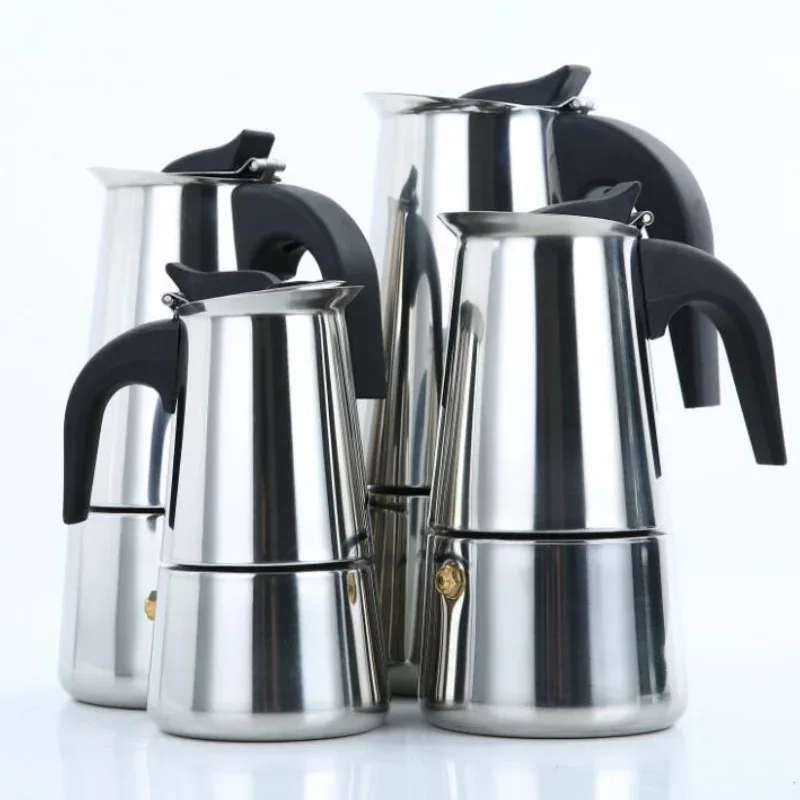 Electric Coffee Pot 1PC Coffee Maker Quick Convenient Electric Oven Coffee Maker Home Office Stainless Steel