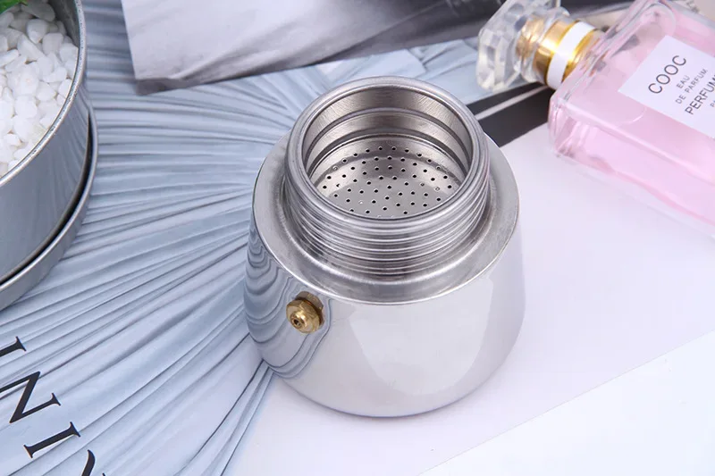 Electric Coffee Pot 1PC Coffee Maker Quick Convenient Electric Oven Coffee Maker Home Office Stainless Steel
