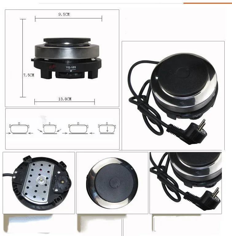 Electric Coffee Pot 1PC Coffee Maker Quick Convenient Electric Oven Coffee Maker Home Office Stainless Steel