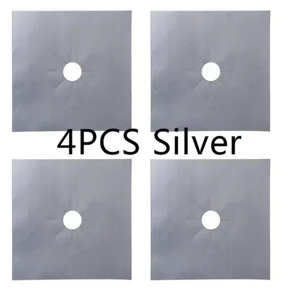1/4PCS Gas Stove Protector Stovetop Burner Covers Kitchen Accessories Washable Mat Cooker Cover cooking stove cover