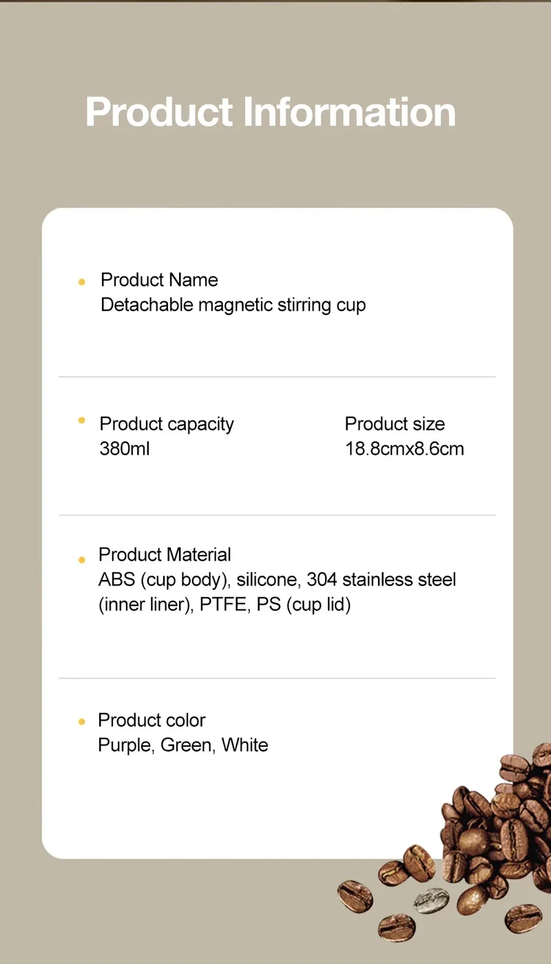 380ML Automatic Magnetic Stirring Mug with Straw & Lid Stainless Steel Waterproof USB Electric Mixing Coffee Mug 2025 New