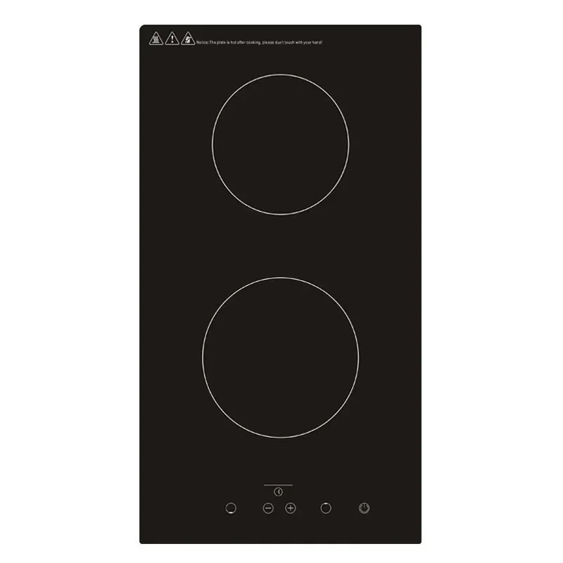 Kitchen 2 Rings Ceramic Cooker Induction Cooktop Double Electric Cooker Hob Heating Cooker Electric Stove Vertical Cooking Plate