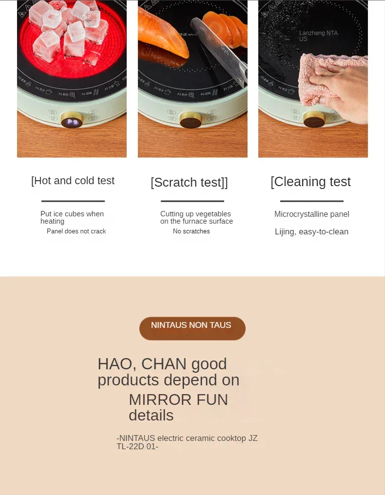 New Electric Ceramic Stove Home Mini Tea Cooker 2000W High Power Induction Cooktop Round Induction Cooker Kitchen Appliances 인덕션