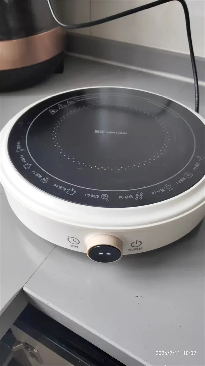 New Electric Ceramic Stove Home Mini Tea Cooker 2000W High Power Induction Cooktop Round Induction Cooker Kitchen Appliances 인덕션