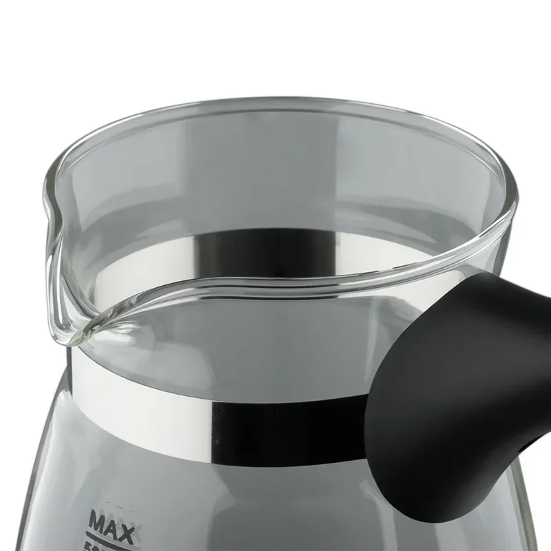 600W Electric Coffee Maker Turkey Coffee Pot Glass Italian Mocha Pot Greek Turkish Coffee Machine Easy for Household Office Gift