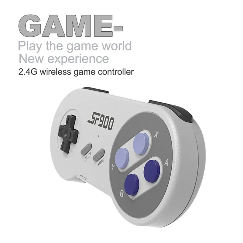 SF900 Video Game Console For Super Nintendo SNES NES Built in 4700 Game Stick TV Player with 2 Wireless Game Controller Gamepad