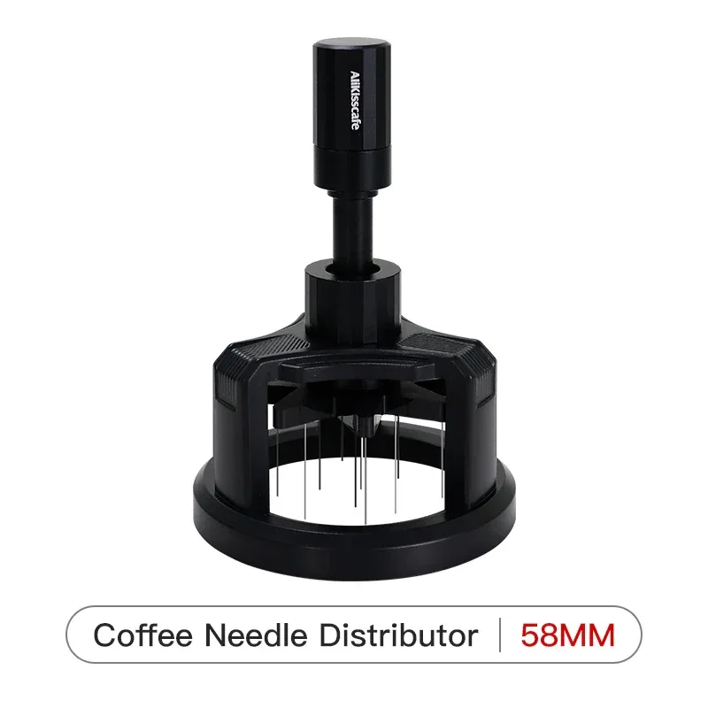 ALIKISSCAFE WDT Tools Rotary 51mm 54mm 58mm Espresso Stirrer Needle Distributor Magnetic Coffee Maker Accessories Barista Tools