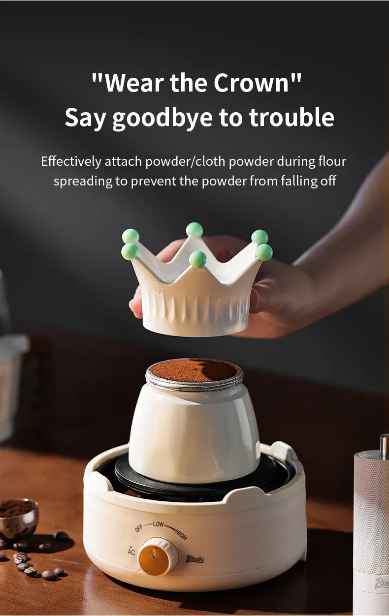Bincoo Dual Valve Moka Pot Espresso Machine Extraction Coffee Mocha Pot，Electric Heating Furnace Italian Home Barista Tool 220V