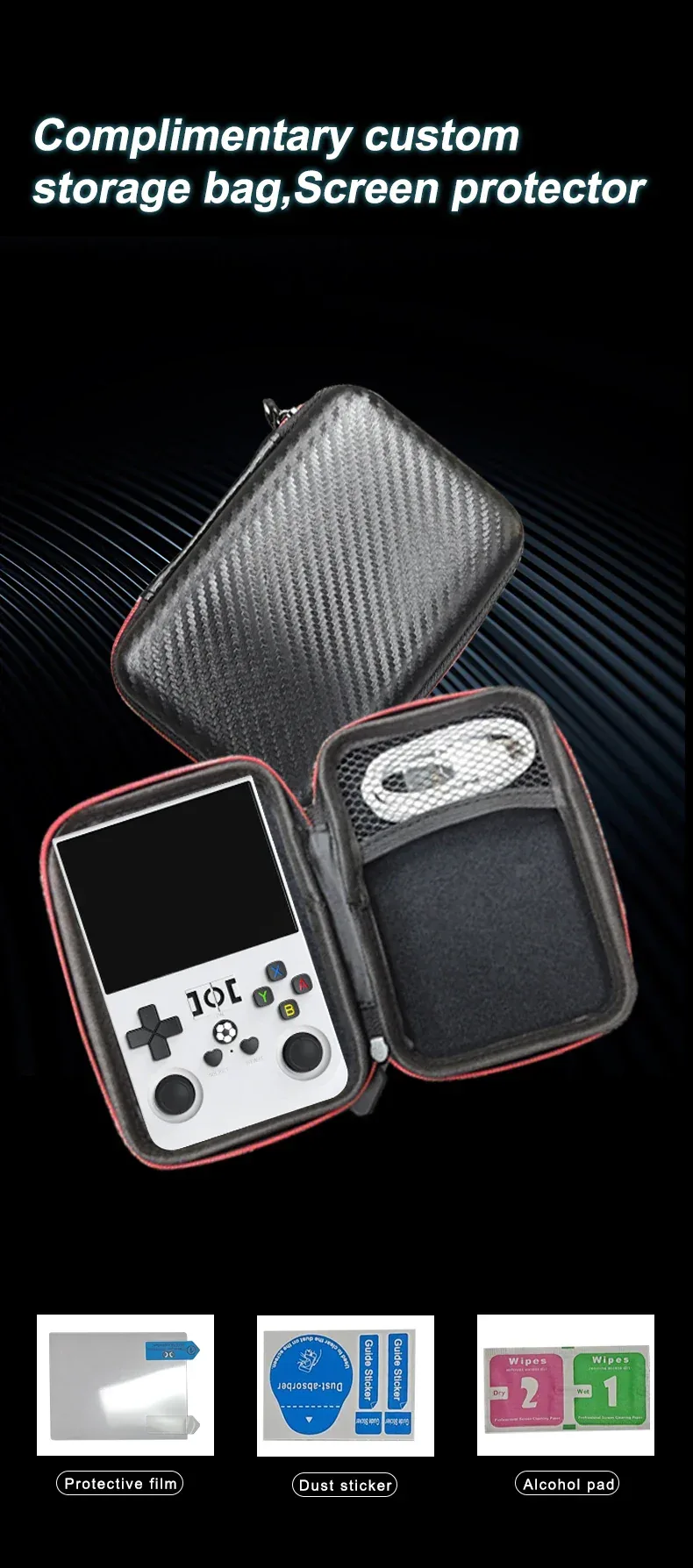 Open Source R36 PRO Retro Handheld Video Game Console Linux System 3.5 Inch IPS Screen Portable Pocket Player 128GB Games R36S