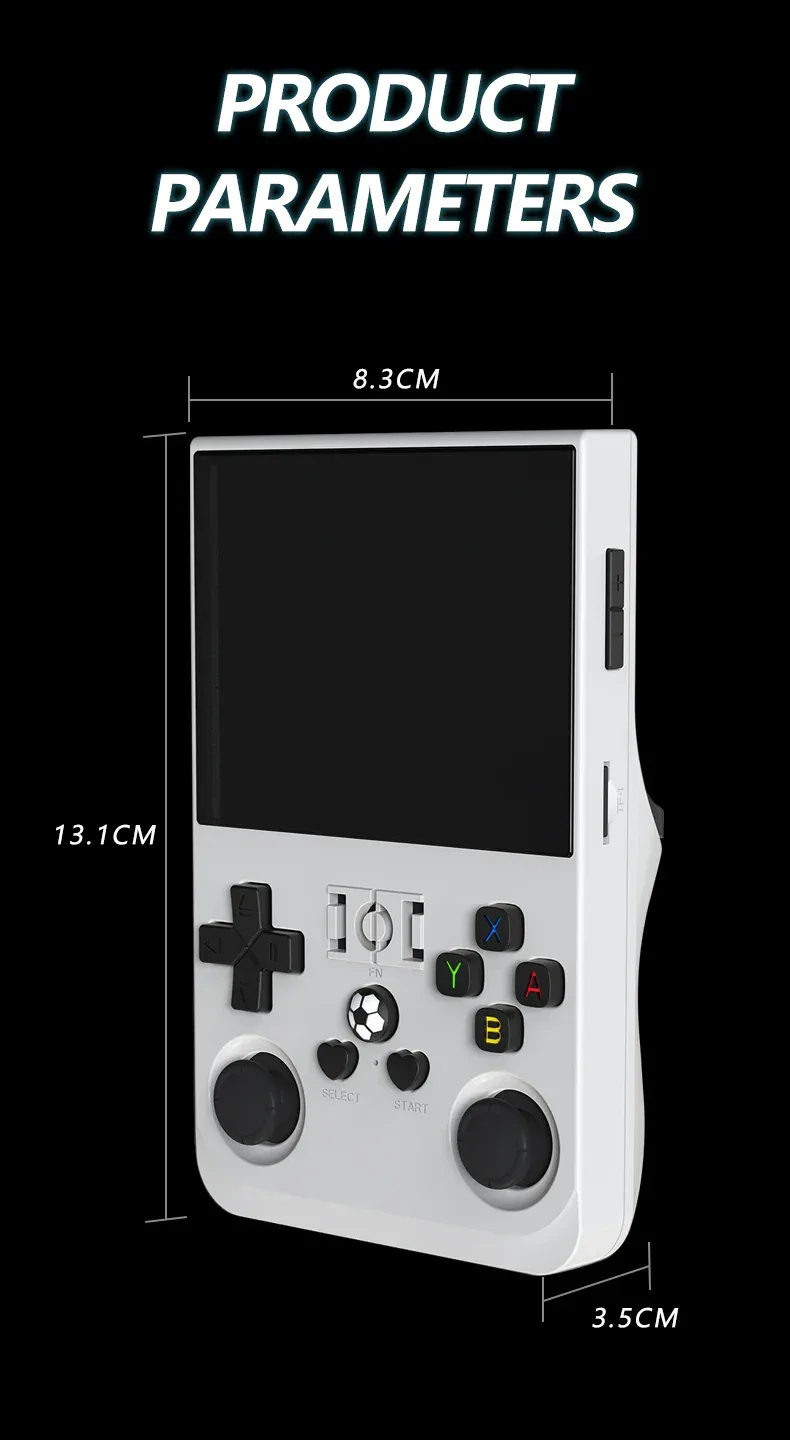 Open Source R36 PRO Retro Handheld Video Game Console Linux System 3.5 Inch IPS Screen Portable Pocket Player 128GB Games R36S