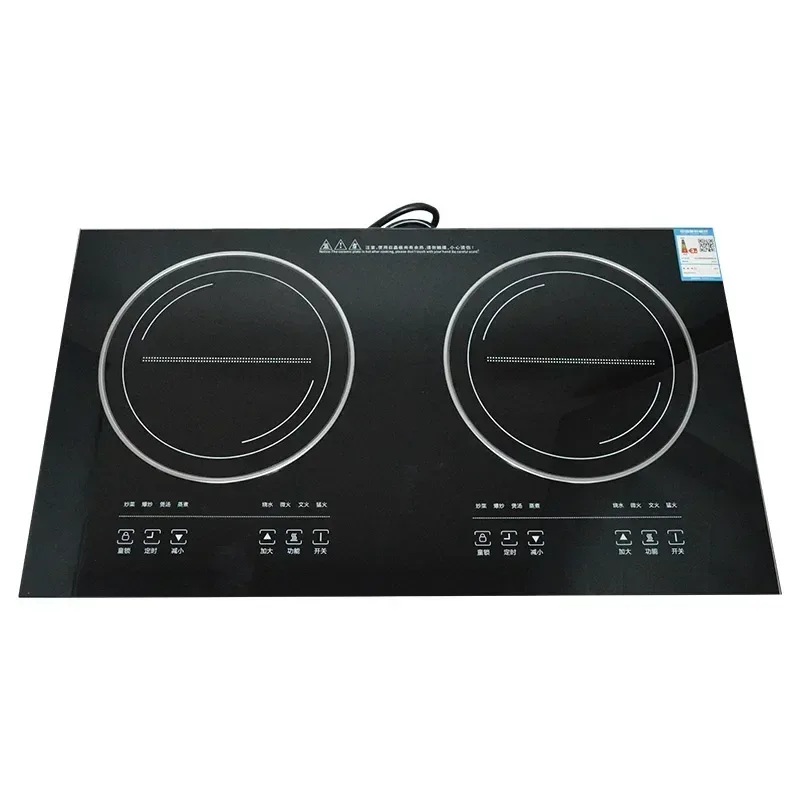 Double-Stove Induction Cooker Household Embedded Panel Cooktop Stove And Ceramic Stove Embedded Dual-Use Independent Control
