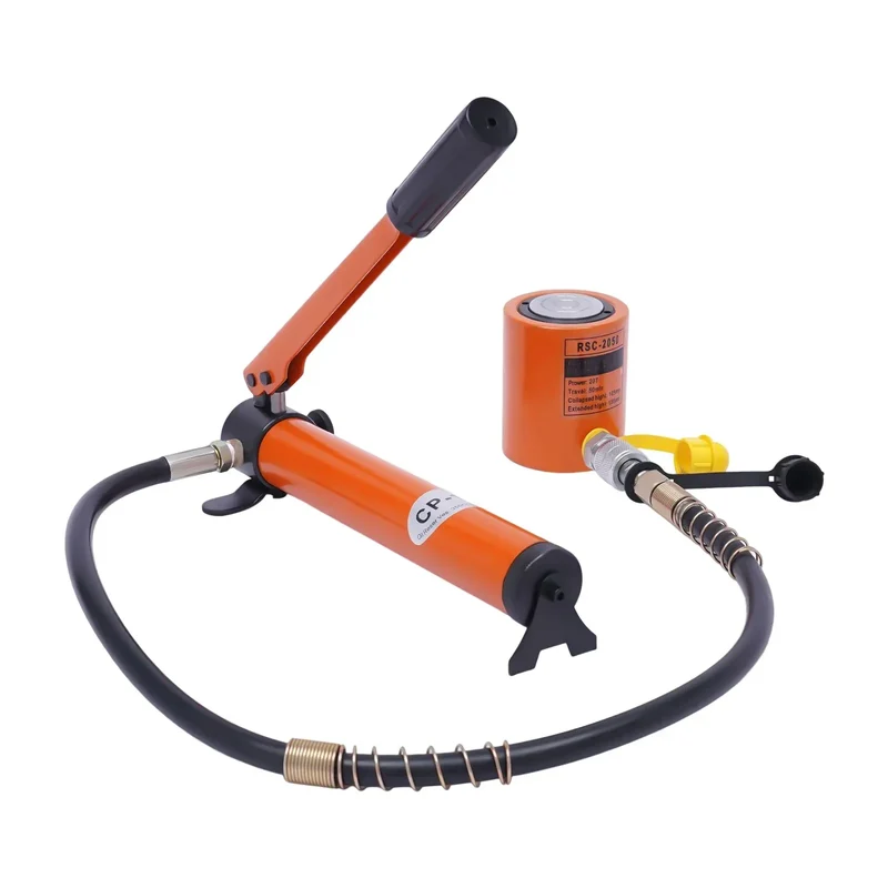 10T/20T Hydraulic Ram Cylinder Jack with CP-180 Hand Pump. Ideal for machinery & shipbuilding, offers reliable lifting.