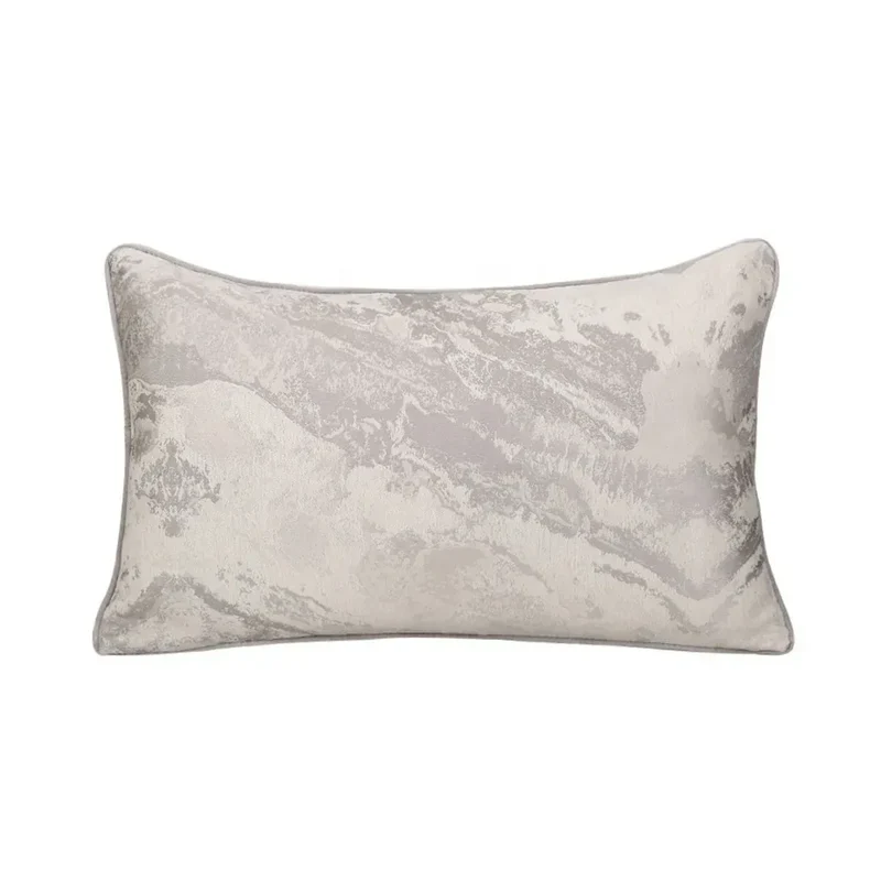 24" 22" 20" 18" Throw Pillow Covers Luxury Jacquard Marble Cushion Cover Brown Sliver Modern Decorative Pillow Cover
