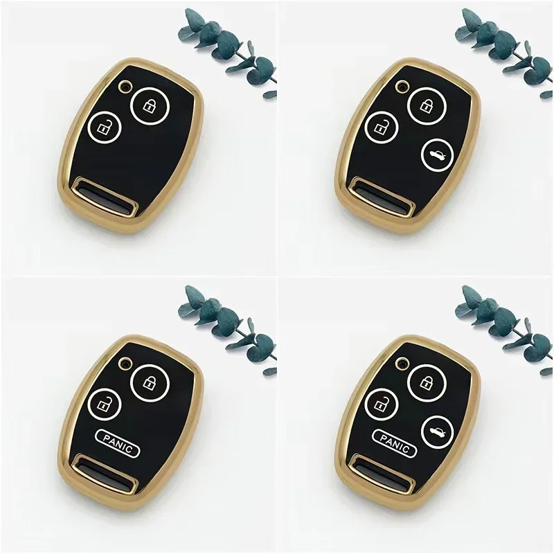 New for Honda Fit TPU Car Key Case Shell Cover Protective Key Fob Bag for Accord Civic CRV CR-V Pilot Insight Ridgeline
