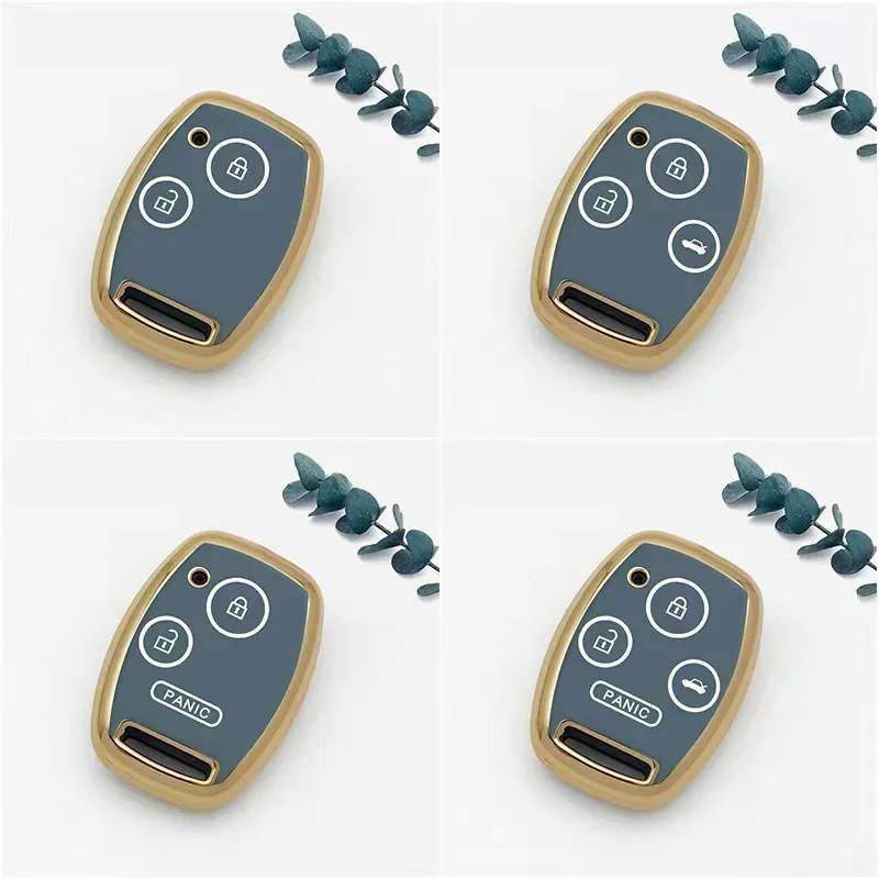 New for Honda Fit TPU Car Key Case Shell Cover Protective Key Fob Bag for Accord Civic CRV CR-V Pilot Insight Ridgeline