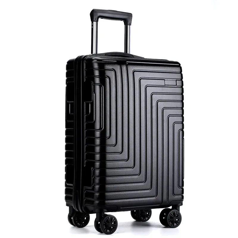 Female Customizable Ultralight Zipper Luggage Case Small Foldable Suitcase with Mute Spinner Wheel Password Box Made From PC