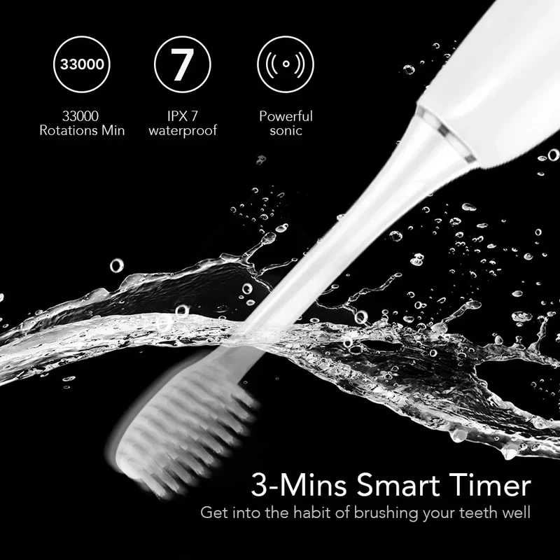 Best IX7 Private Label Tooth Brush Inductive Wireless Charging With Travel Case Rechargeable Smart Sonic Electric Toothbrush