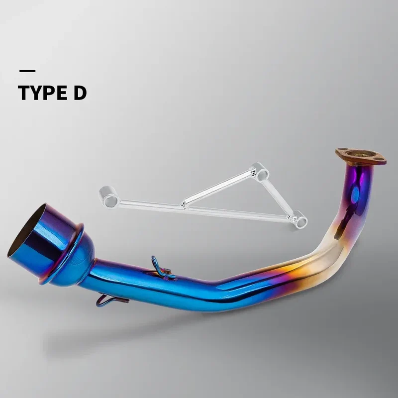 High Performance Motorcycle Exhaust Pipe for GY6 125 150cc Scooter Exhaust Link Pipe Middle Pipe 51MM Exhaust System Header