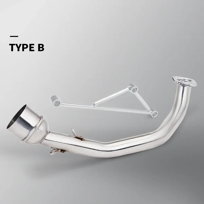 High Performance Motorcycle Exhaust Pipe for GY6 125 150cc Scooter Exhaust Link Pipe Middle Pipe 51MM Exhaust System Header