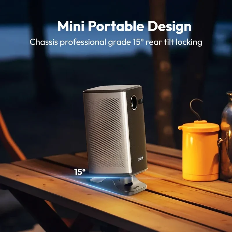 BYINTEK P70X Portable Mini Projector with Built-in Battery 4K Support 3D Wifi for Outdoor Movie Night Home Theater Projectors
