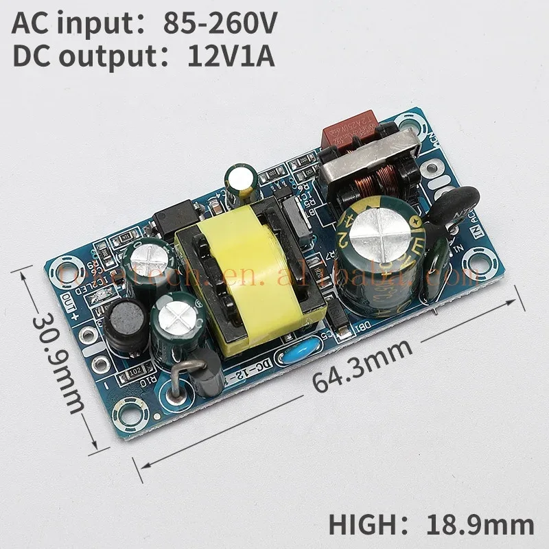 AC 100-240V to DC 24V 6-9A5V12V 24V 36V 48V 1A 2A 3A 4A 8A Power Supply Module Board Switch AC-DC Switch Power Supply Module