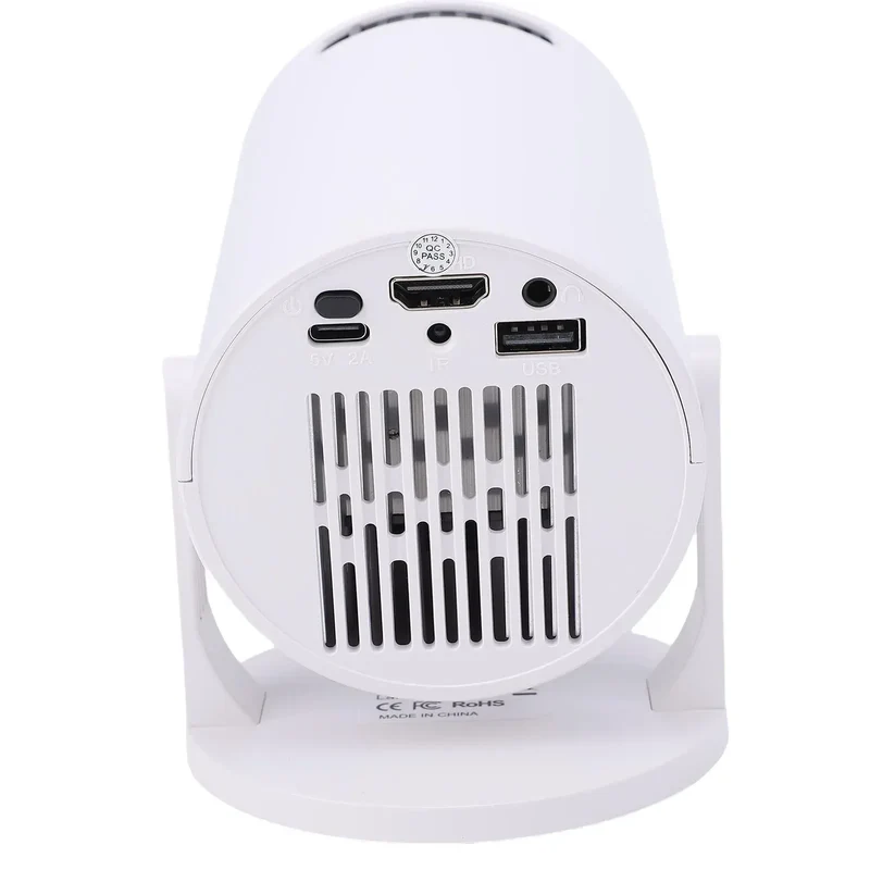 Portable Projector Projector Home Theater Movie Video Projector Multi Ports Low Noise 240° Rotation Small WiFi Video Projector