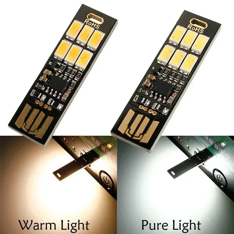 Portable Mini 5730 USB LED Light 5V Touch Sensor Dimmable Night Light for Power Bank Computer Laptop PC Book Reading Table Lamp