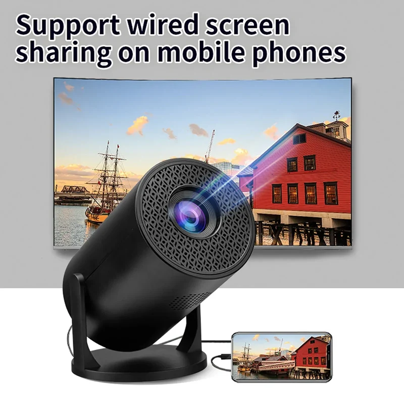 Portable Projector Wireless Fidelity 1080P 270 Degree Adjustable USB TV Sticks Video Movie Projector for Android Laptop PC Phone