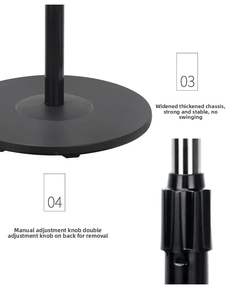 Household Silent Remote Control Standing Fan-5-Blade Powerful Oscillating Fan with Energy-Saving Motor, Adjustable Height