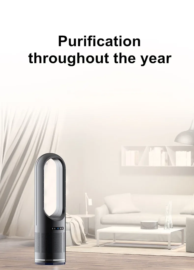 46 Inch Fan Hot And Cold Wind Smart Standing Fans Floor Fan For Home Tower Silent Remote Control Air Circulator Cooling Fan
