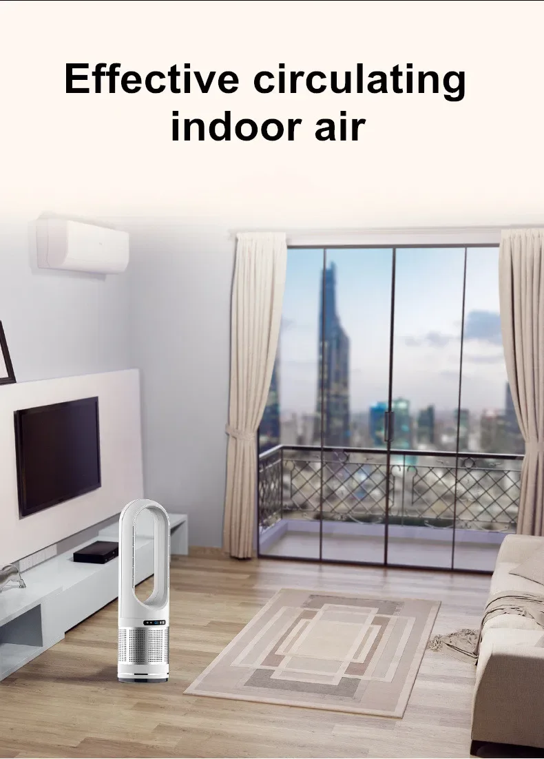 46 Inch Fan Hot And Cold Wind Smart Standing Fans Floor Fan For Home Tower Silent Remote Control Air Circulator Cooling Fan