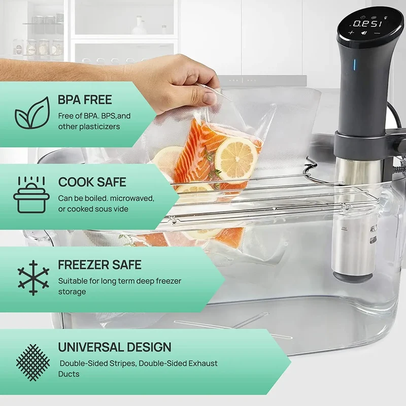 Vacuum Seal Bags For Food, Food Saver Bags Rolls, Household Vacuum Packing Bag, Vacuum Sealer, Vacuum Storage Bags