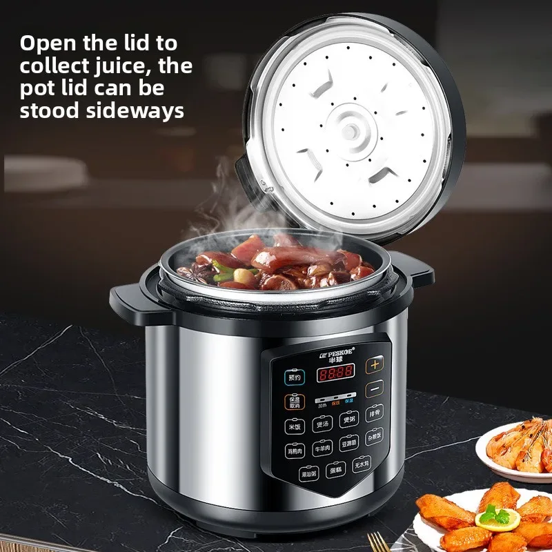 ‌13L Commercial Heavy Duty Pressure Cooker,Restaurant Grade Electric Steamer,Breakfast Buffet Auto Keep Warm Function