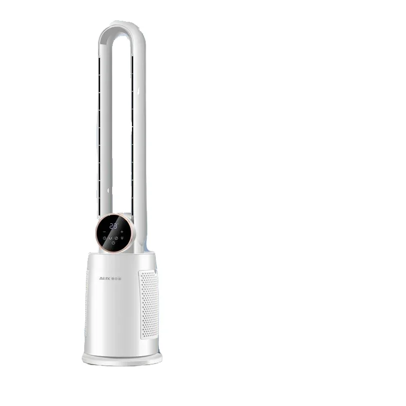 Bladeless Tower Fan with Remote Control 120° Oscillating Air Purifier for Baby Room/Dorm Quiet Floor Fan with Sterilization