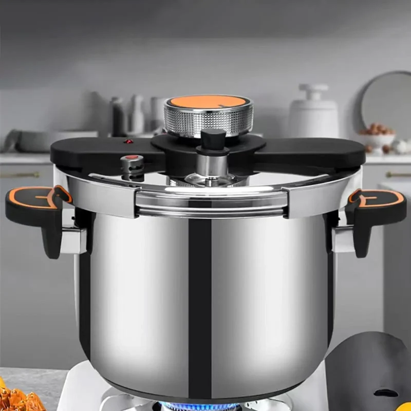 4/6/8L Explosion Proof Pressure Cooker 304 Stainless Steel Thickened Cooker Multifunctional Gas Stove Kitchen Pressure Pot