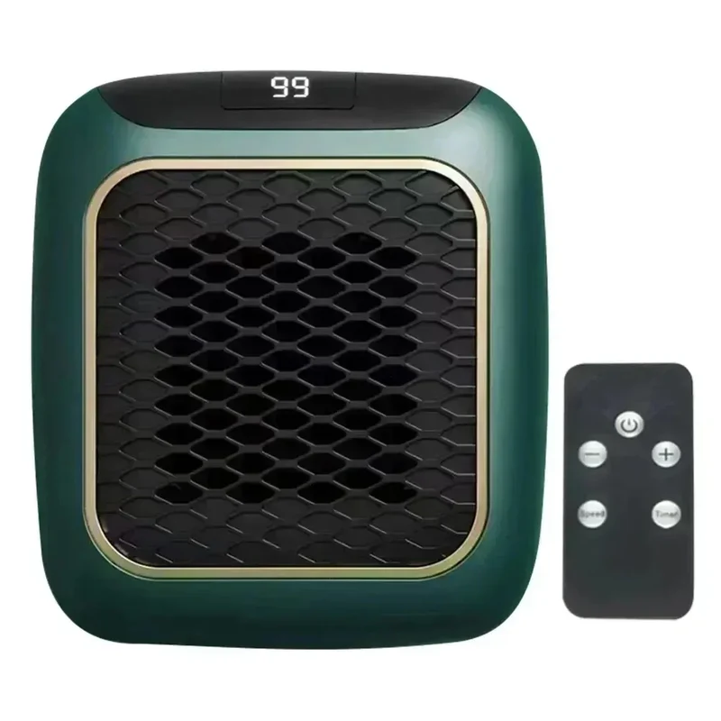 800W Mini Heater, PTC Ceramic Fast Heating Bathroom Heater with Remote Control, Wall Mounted Electric Heater for Indoor Use