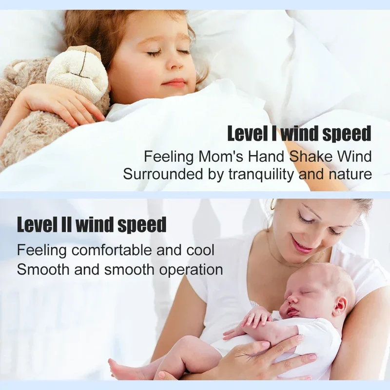 USB LED Tower Fan Bladeless Cooling Fan 2 Gear Speed Stand Up Tower Fan Portable Electric Floor Fan for Living Room Bedroom