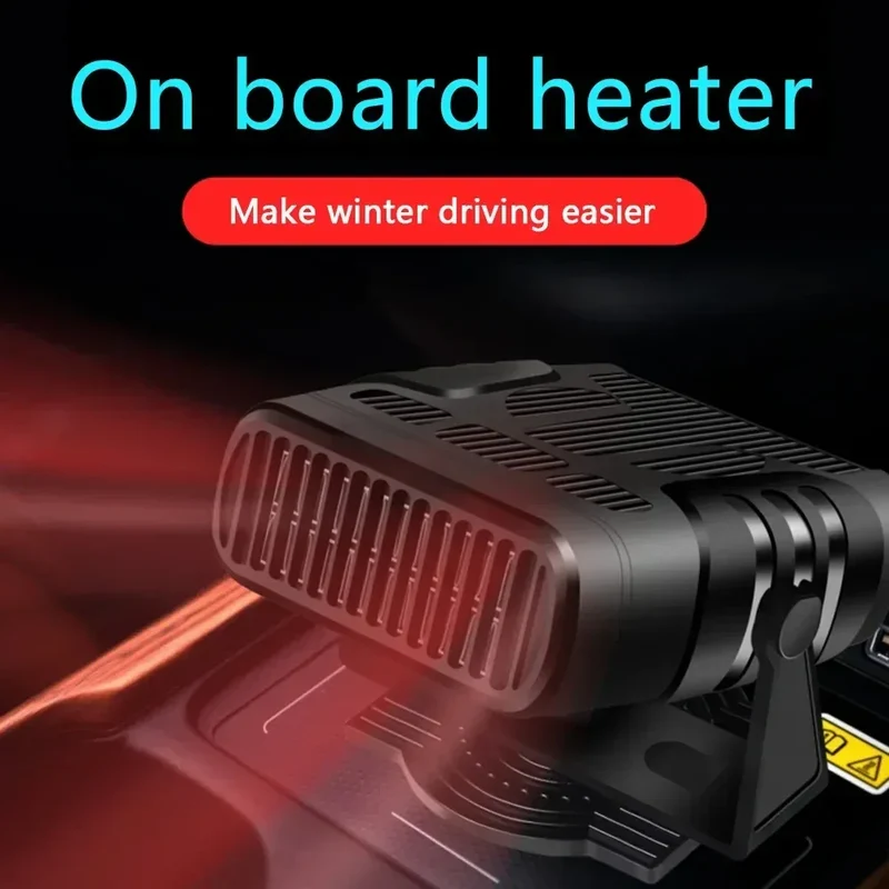 Car Heater 200W Dryer Windshield Defogging 12V/24V Heater Portable Defogger Defroster Heating Fan Household Heater 2026 New