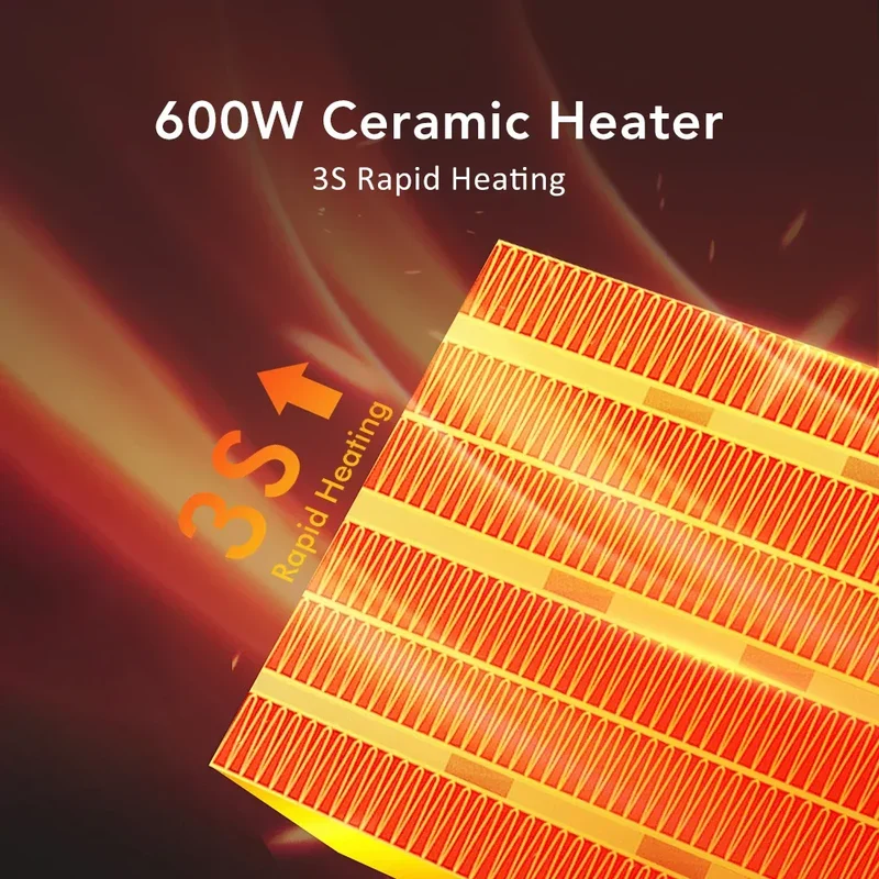 Plug In Heater Mini Electric Heater Warmer Wall Mounted Heater Fan for Home Office Dorm Room Radiator Remote Warmer Machine