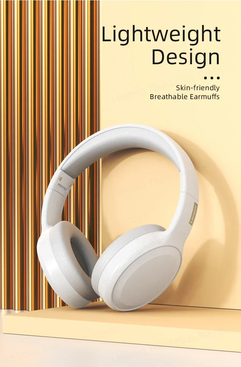 Original Lenovo th30 wireless earphone Bluetooth earphone 5,0 foldable headset sports earphone gaming earphone