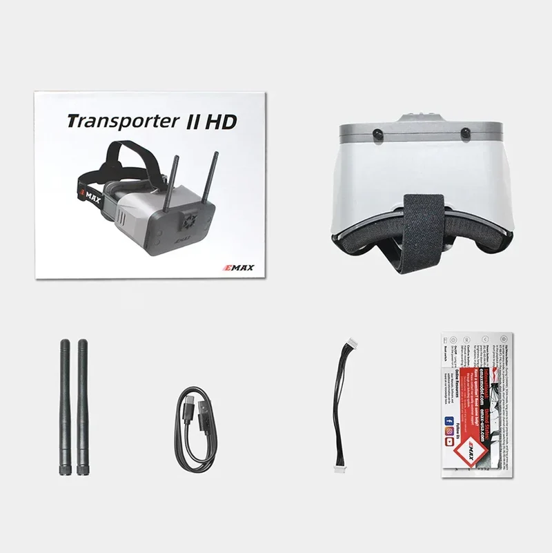 Official EMAX 5.8G 4.3 Inches Transporter 2 Tinyhawk Goggle With Dual Antennas for FPV Racing Drone