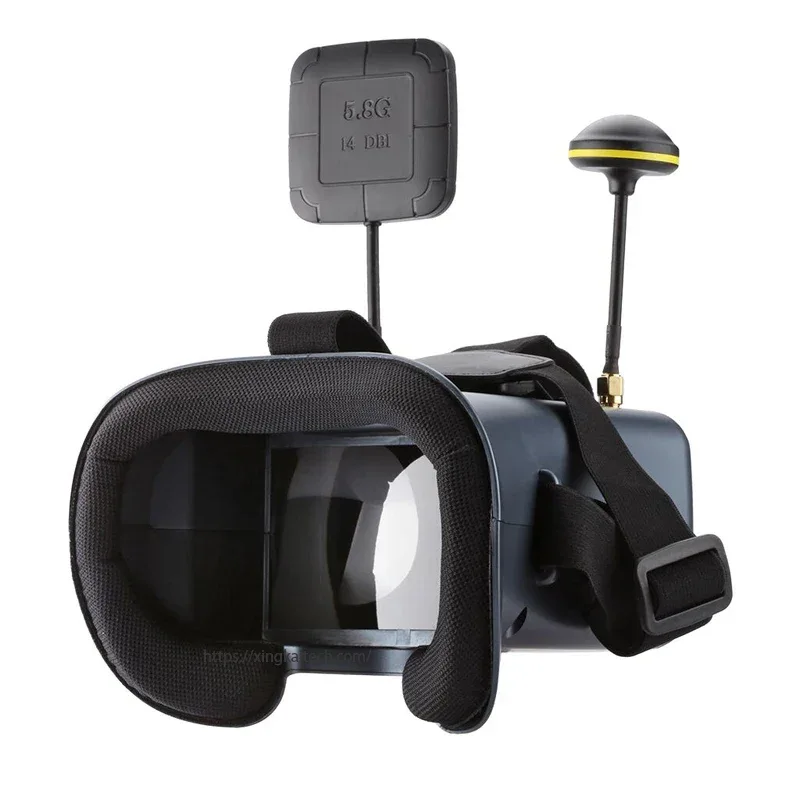 5.8G FPV Goggles LS-008D 4.3 Inch 40CH Support DVR Dual Antenna Built-in Battery LS008D Helmet FPV Goggles