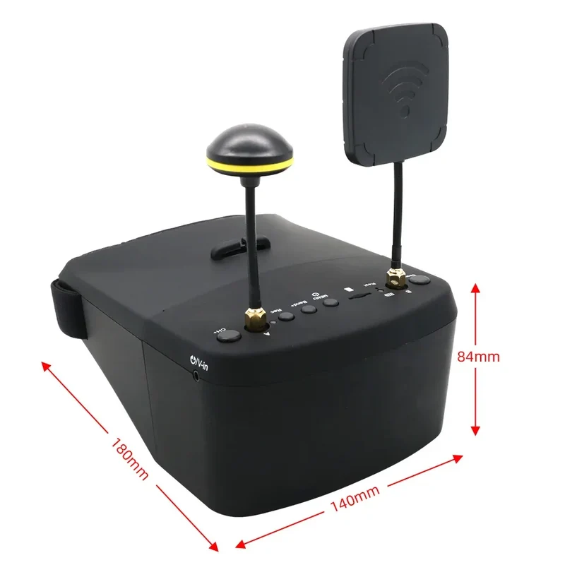 Ev800d 5.8g 40ch 5 Inch 800*480 Video Headset Dvr Diversity Fpv Goggles With Battery For Rc Model Rc Fpv Drone