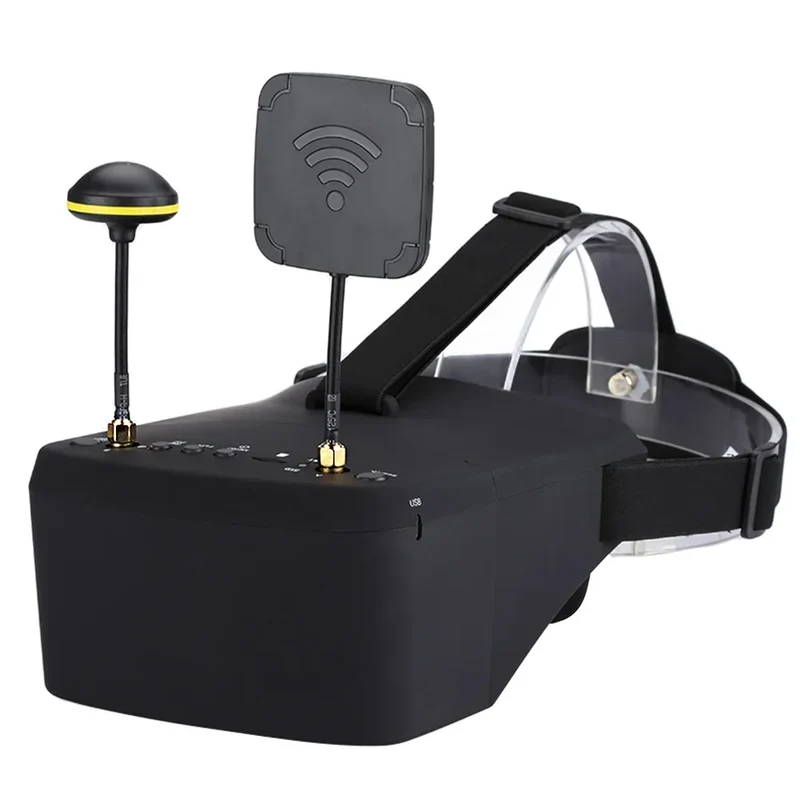 Ev800d 5.8g 40ch 5 Inch 800*480 Video Headset Dvr Diversity Fpv Goggles With Battery For Rc Model Rc Fpv Drone
