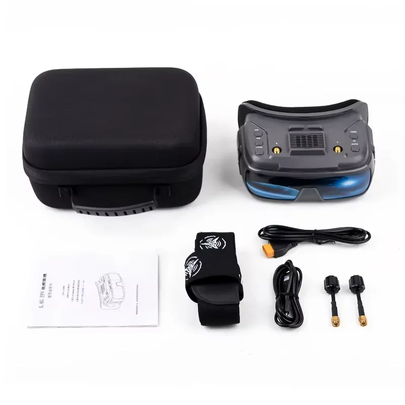 VR200 3.5-inch IPS Screen FPV Goggles 5.8G Analog With DVR 40CH Supports Analog FPV 1024 * 600px Resolution